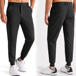 Libin Men's 4-Way Stretch Golf Joggers with Pockets - Size Medium